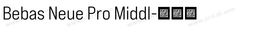 Bebas Neue Pro Middl字体转换